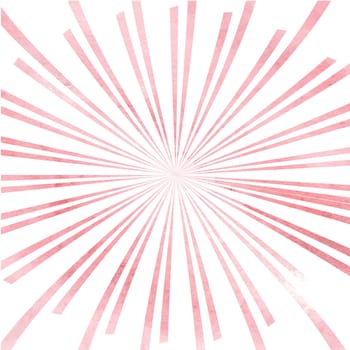 pink watercolor rays for retro background design. Vector illustration.