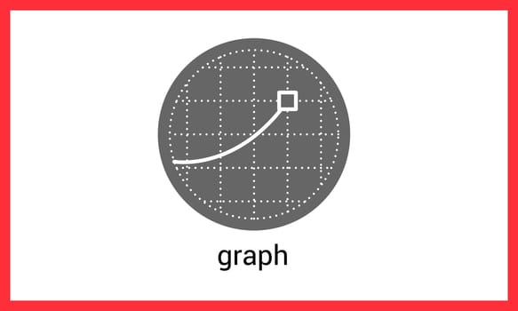 Graph contour outline vector icon. Diagram linear pictogram