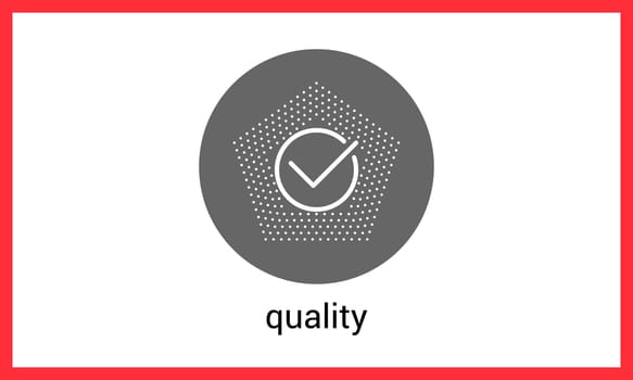 Checkmark linear pictogram. Quality mark contour outline vector icon.