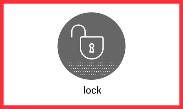 Opened padlock contour outline vector icon. Lock linear pictogram