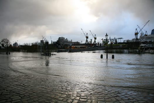 Flooding in Hamburg