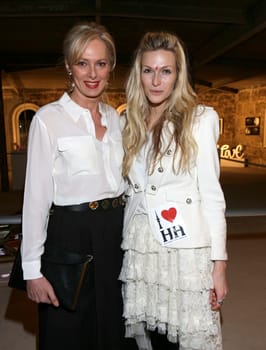 Petra van Bremen and Mia Florentine Weiss at the Nivea Haus Hamburg