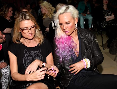 Nicola Eibifh and Natascha Ochsenknecht at the Bonprix Fashion Show in Hamburg