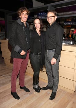 Jan Buettner ,Anja Nuske and Jens Nuske ( East Hotel) Winter Public Chill at Schloss Weissenhaus on 13.12.2014