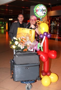 Arrival of Tanja Schumann at Hamburg Airport 04.02.2014