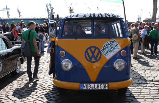 Rally Hamburg-Berlin-Klassik 2014 at the Hamburg Fish Market ,28.08.2014