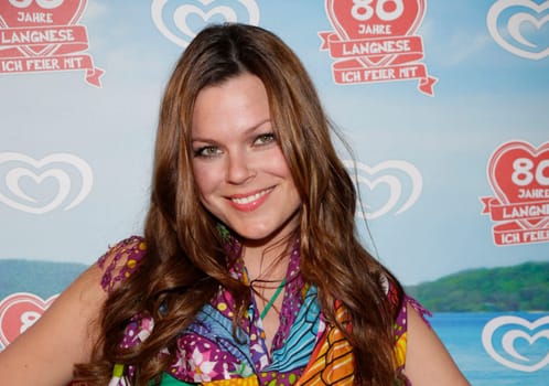 Saskia Leppin at Langnese's 80th birthday in Hamburg