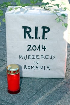 Hamburg - Nationwide demonstrations and vigils in Germany and Staedten in Europe on 08.03.2014 against the toting of the Romanian street dogs