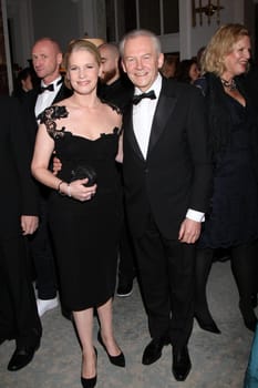 Cornelia Poletto udn Ruediger Grube / Press Ball 2014 at the Atlantic Hotel Hamburg