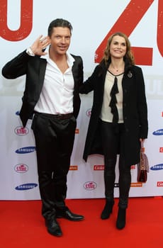 Hardy Krueger and Andrea Luedke at the Zulu premiere in Hamburg