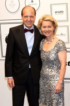Ursula von der Leyen with husband at the Henri Nannen Prize 2014
