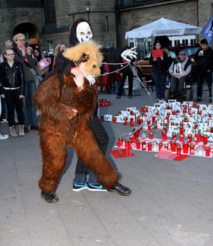 Hamburg - Nationwide demonstrations and vigils in Germany and Staedten in Europe on 08.03.2014 against the toting of the Romanian street dogs