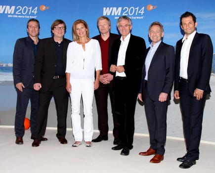 Oliver Kahn,Bela Rethy,Katrin Mueller-Hohenstein and Hasan Salihamidzic