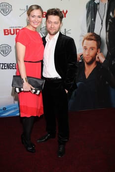 Judith Hoersch and Adrian Topol at the Buddy Premiere in Hamburg ,Passage Kino