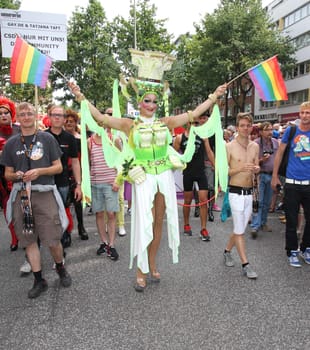 Tatjana Taft ,Christopher Street Day Parade through the City of Hamburg on 02.08.2014