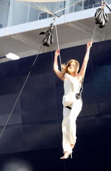Helene Fischer live concert on the occasion of the christening of Mein Schiff 3