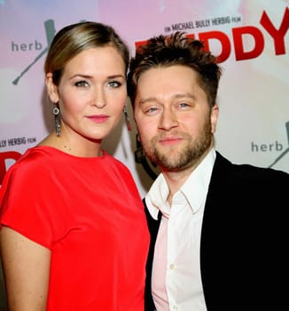 Judith Hoersch and Adrian Topol at the Buddy Premiere in Hamburg ,Passage Kino
