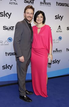 Andreas Pietschmann and Jasmin Tabatabai at the Mira Award 2015