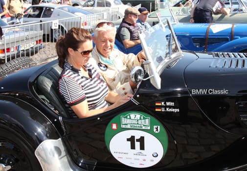 Rally Hamburg-Berlin-Klassik 2014 at the Hamburg Fish Market ,28.08.2014
