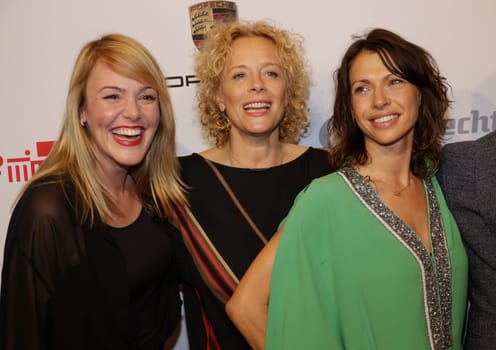 Katdja Riemann,Jana Pallaske ,Mediaboard Reception of Berlin - Brandenburg at the Ritz Carlton Hotel Berlin 07.02.2015
