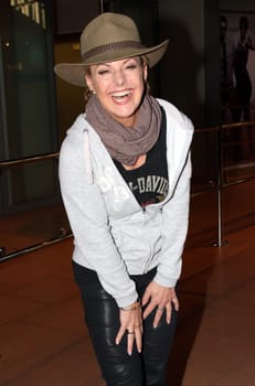 Arrival of Tanja Schumann at Hamburg Airport 04.02.2014