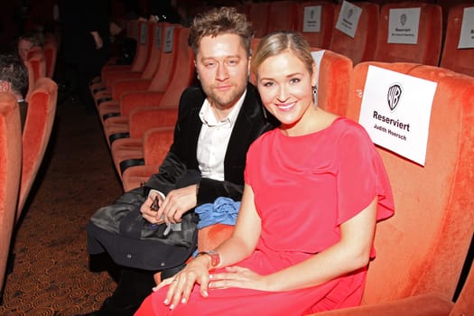 Judith Hoersch and Adrian Topol at the Buddy Premiere in Hamburg ,Passage Kino