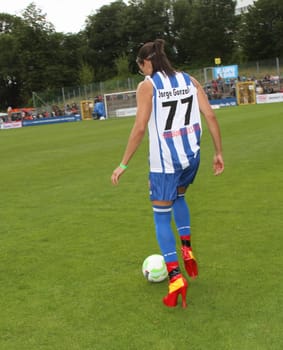 Jorge Gonzalez ,charity football game kicking with heart 2014 at the Hohe Luft Stadion Hamburg 22.06.2014