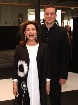 Hannelore Elstner with son Dominik at HNP 2014