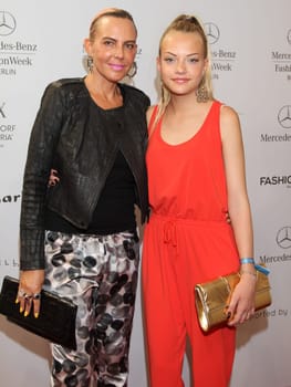 Natascha and Cheyenne Ochsennecht at the MBFW Minx Show