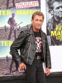 Peter Maffay shot his new music video with lots of Harleys at the Logo Musikclub Hamburg ,24.07.201