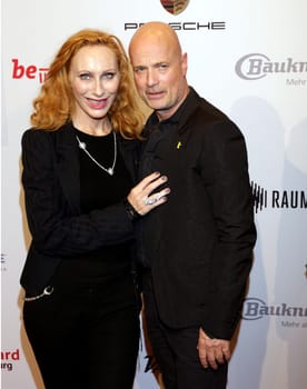 Andrea Sawatzki and Sebastian Bezzel Medienboard Reception of Berlin - Brandenburg at the Ritz Carlton Hotel Berlin 07.02.2015