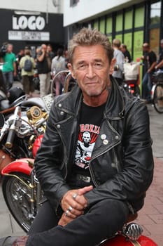Peter Maffay shot his new music video with lots of Harleys at the Logo Musikclub Hamburg ,24.07.201