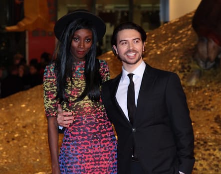 Ryan Gage with girlfriend ,Hobbit &quot - Europe Premiere: in Berlin ,Celebrities on the red carpet in front of the Sony Center Berlin on 09.12.2013