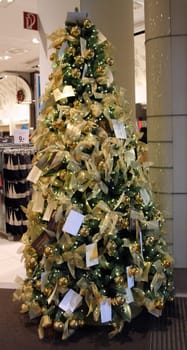 Christmas tree traditional without isolated without background