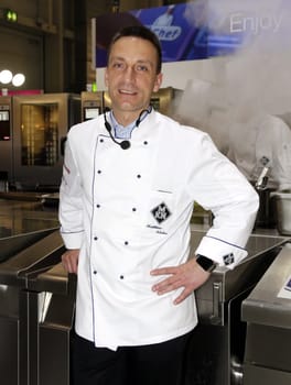 Matthias Kleber ( head of the current Koeche national team Internorga 2015 TV Koeche at the plant in Hamburg 15.03.2015