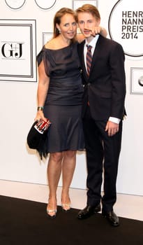 Jonica Year with son at the Henri Nannen Prize 2014