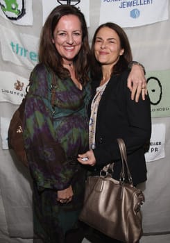 Barbara Auer with girlfriend /Made at Veddel Dinner at Bank Hamburg
