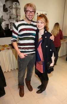 Tobias Rosen and Wanda Perdelwitz /Hamburger Filmbrunch during the Berlinale from the Filmfoerderung SH