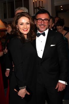 ina Menzer and accompaniment at the Press Ball 2014 in Hamburg