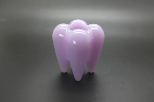 Human tooth model with hole
