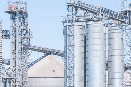 Storage facility cereals and production of biogas  silos and drying towers