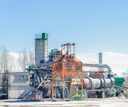 Gravel washing plant for concrete production and construction activities.
