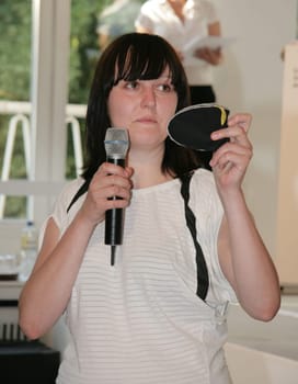 Lucky Strike Junior Designer Award in Hamburg . From the 4th of July the award-winning works will be exhibited in the Levanthehaus. 4 winners share this year's coveted award. Prize money was 12,000 Euros / Kathrin Lang (University of Coburg) with the radio hole