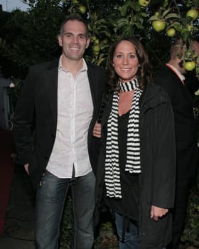 annual Straub & Linardatos summer festival with top-class guests from business,media and show business,good conversations,delicious grilled specialities,hot music and cool drinks. Photo: Patrick Harzig and girlfriend Karin Campus