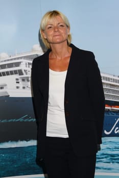 Anja Fichtel PK for My Ship 2 Baptism in Hamburg Cruise Center ,14.05.2011