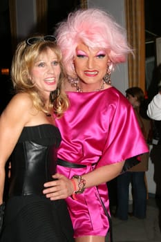 Olivia Jones and Gisela Muth . Big celebrity run at the event Prominent 2006 Charity Gala at the Atlantik Hotel in favor of Hamburg Beacon and Dark Digit e.V. on 08.10.2006