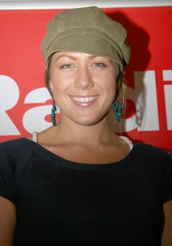 Today,American newcomer Colbie Caillat visited Radio Hamburg's Crystal Studio. With Colbie Caillat at RHH . Afternoon host Jan Bastick talked about your debut album "Coco"",which will be released in early September. In addition,Colbie explains why she prefers to write her songs in the bathroom and will perform the single ""Bubbly"" in the studio unplugged. Colbie Caillat,21,was born in Malibu,California. She took the first steps of her music career without a record contract. Colbie owes her fame mainly to the internet portal www.MySpace.com. For four months she was the No.1 unsigned MySpace artist (""Artist of the Month"") and her songs ""Bubbly"" and ""Tailor Made"" were played 11 million times. The American music magazine ""Rolling Stone"" has chosen the Californian as the female ""Top Artist"". Her first album ""Coco"" is released by Universal Republic.Please caption: Bildmaschine7hr"