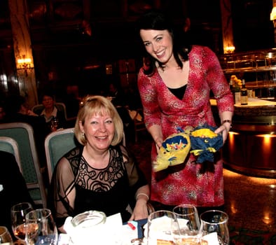Donation gala in favor of the children's hospice Sternenbrücke in the Maritim Hotel Reichshof Hamburg/ Annika de Buhr and Ute Nerge sell lots