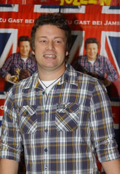 Jamie Oliver ,press call on the cookbook of Jamie Oliver - Guest of Jamie - in .der Bullerei Hamburg on 07.11.2011