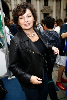 Christa Goetsch - 2nd Mayor of Hamburg Final of the tournament " Street Football for Tolerance "",which has been organized since 2002 by the Hamburg Sports Youth and the nestwerk association"
